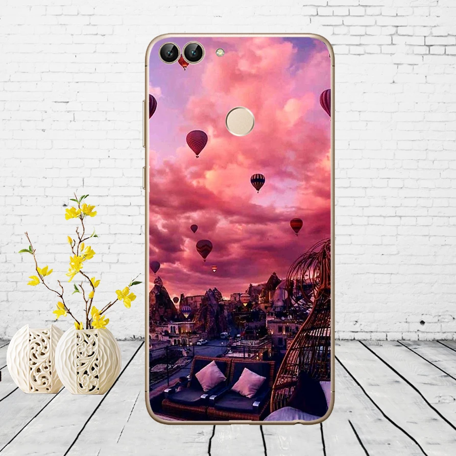 H33 Huawei P Smart Case TPU Мягкий силиконовый прозрачный чехол для телефона huawei P Smart Cover FIG-LX1 Enjoy 7S Чехол - Цвет: H33