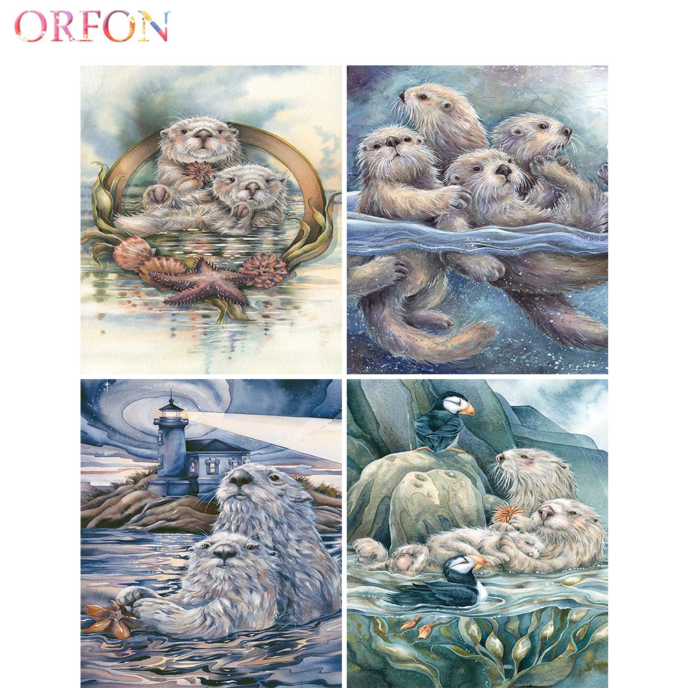 

Картина по номерам «сделай сам», картина ручной работы с животными, картина маслом, раскраска на холсте, уникальный подарок, украшение для д...