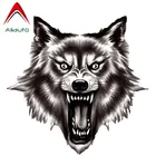 Забавная Автомобильная наклейка Aliauto свирепый волк, качественные аксессуары, ПВХ наклейка для Kia Sportage, Opel Astra J, Kia Rio, 3,14 см * 14 см