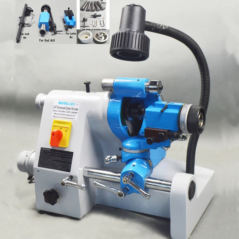 110V R8 Collets Универсальный резак шлифовальный станок точилка для сверл Концевая