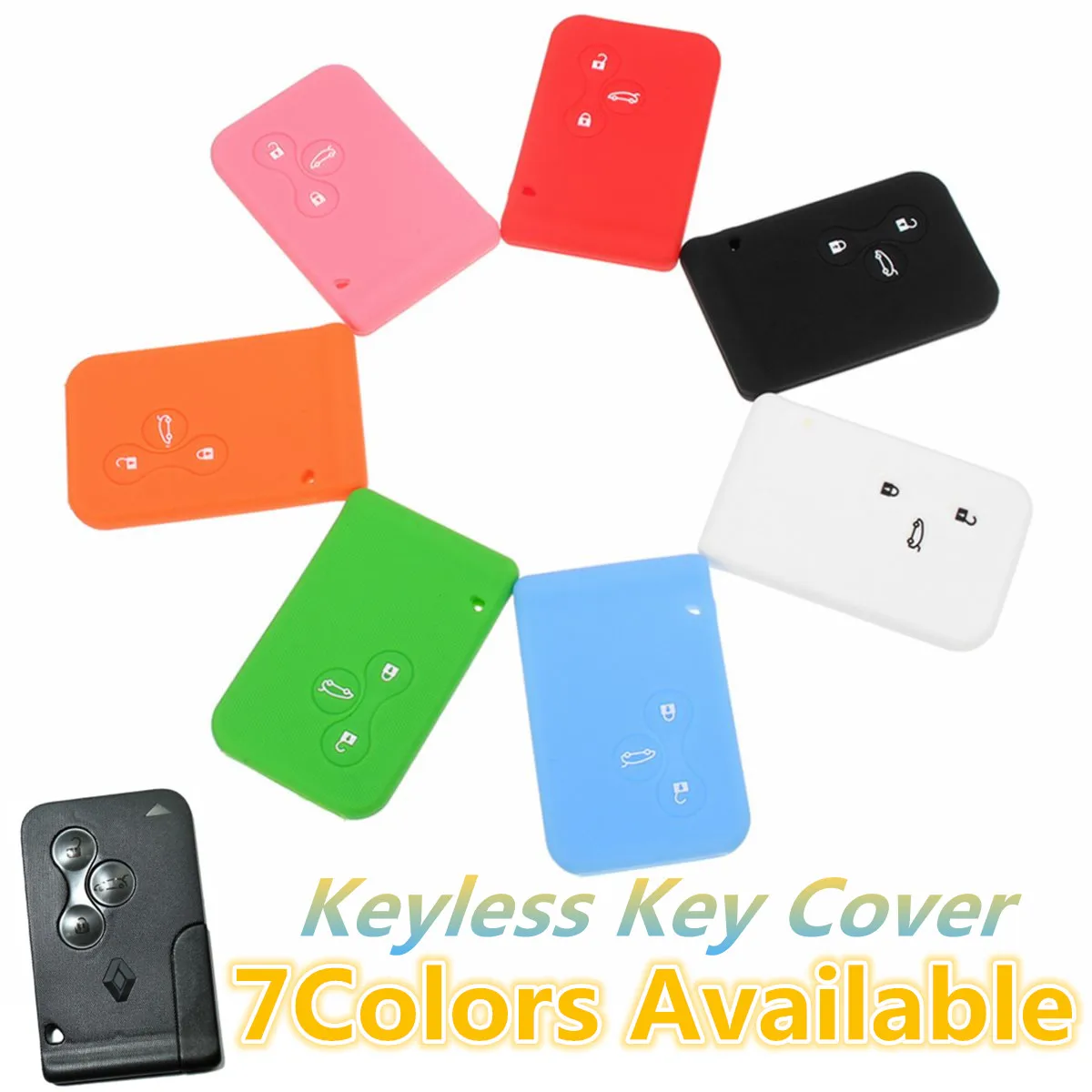 Чехол для телефона с 3 кнопками Renault Clio Logan Megane 2 Koleos Scenic|fob cover|silicone key fob coversilicone |