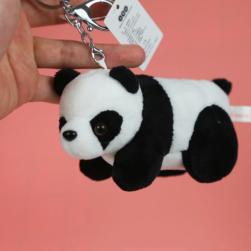 Новинка 10 см мультяшная панда плюшевый брелок забавная женская сумка мягкий для