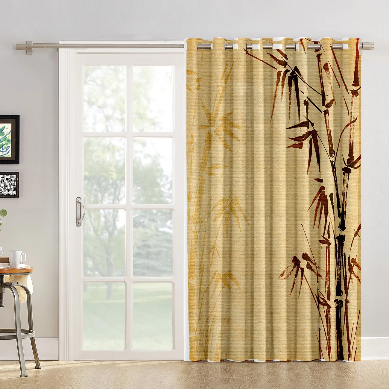 Бамбуковые занавески для растений окон комнаты большие оконные декор кухни на