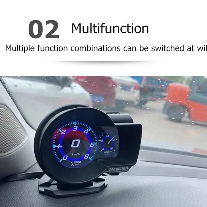 Professional OBD Head Up Display Multifunction Car Digital Boost Gauge Voltage Speed Meter Water Temp Alarm Auto Diagnostic Tool |