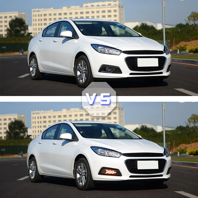 Дневные ходовые огни противотуманные фары с желтым указателем поворота для chevrolet