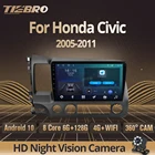 Автомагнитола TIEBRO 2 Din Android 10 для Honda Civic 2005-2011 4G WIFI DSP Автомобильный мультимедийный видеонавигатор GPS Авторадио 2 Din Dvd