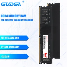 GUDGA Ram Memoria  Ddr4 8gb 16gb 4gb Desktop Memory 2400Mhz 2666Mhz 3200Mh Dimm High Compatible Module For Desktop PC Computer