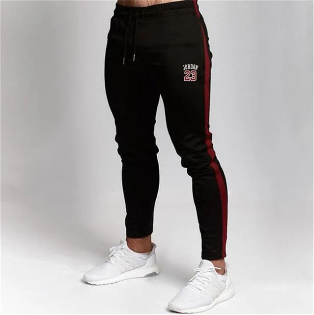 pants 6 Спортивные штаны для бега, мужские тонкие однотонные брюки кэжуал, цветные спортивные штаны для тренировок, хлопковая спортивная одежда, осенние мужские спортивные штаны для фитнеса и кроссфита - Цвет: pants 6
