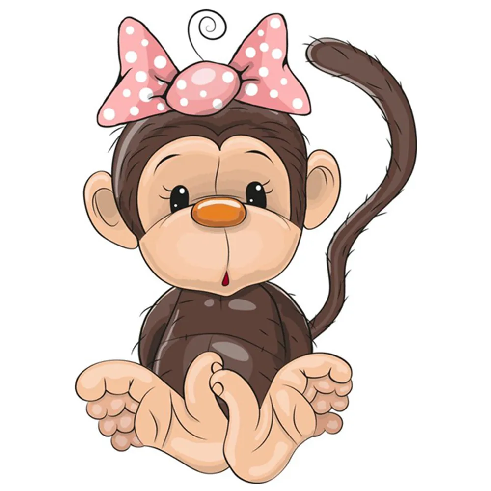 5D алмазная живопись полностью Алмазная мозаика из мультфильма любовь обезьяна