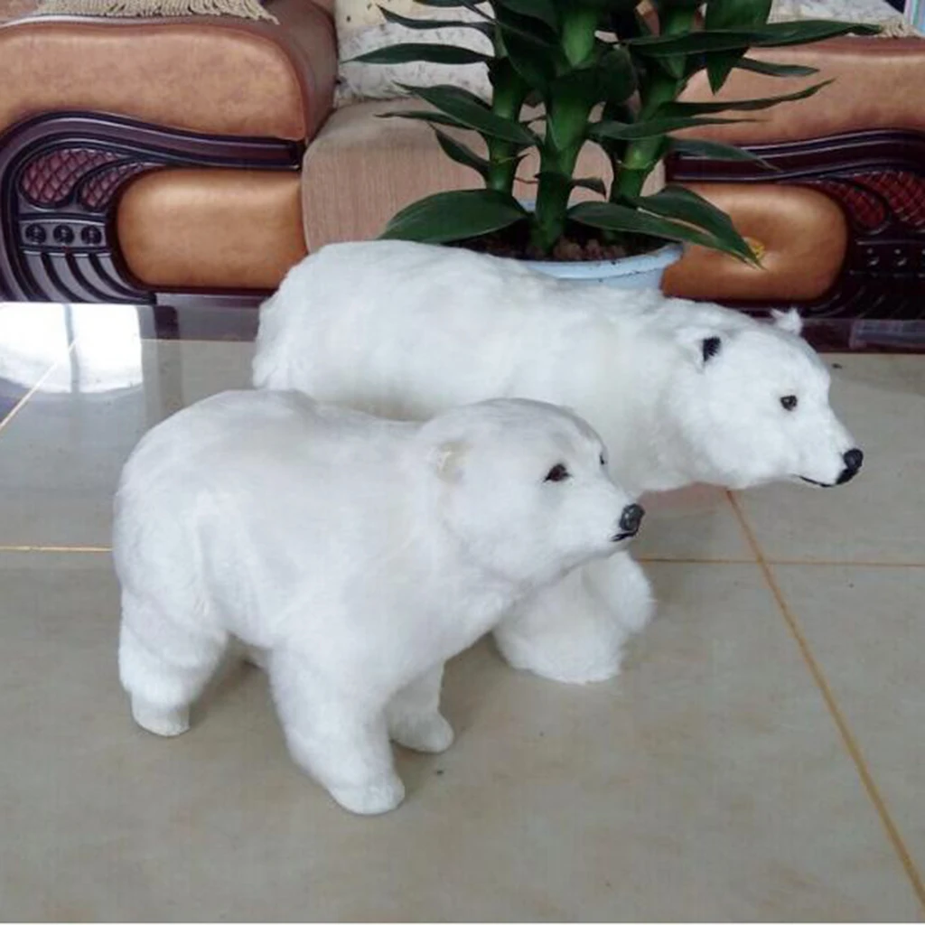 

Animals Model Figurine Miniature Animal Statue Home Collectables - Polar Bear