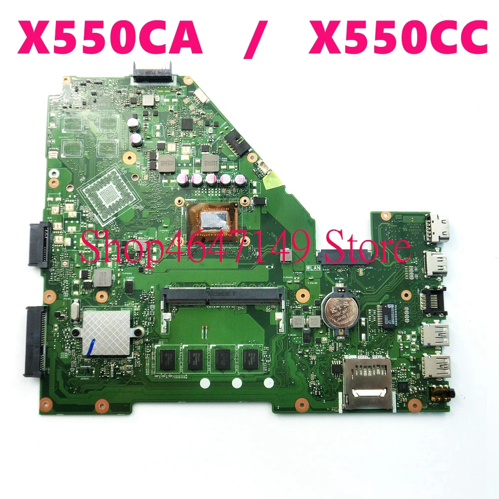 

Материнская плата X550CA для ноутбука, 4 Гб ОЗУ, REV2.0, для ASUS R510C Y581C X552C X550CA X550CC X550CL X550C, протестированная материнская плата для ноутбука, 100% ОК