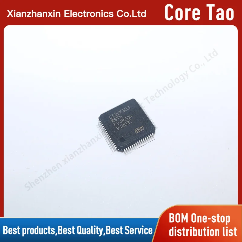 Микроконтроллер GD32F103RBT6 GD32F103 103RBT6 LQFP64 1 ~ 5 шт./партия чип новый оригинальный -