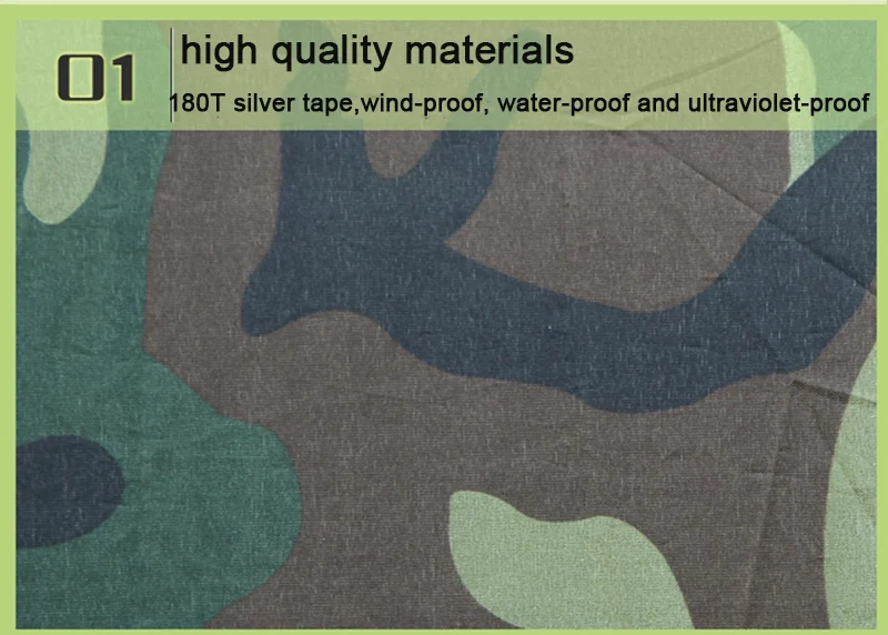 Туристическая палатка для кемпинга камуфляжный шатер портативная Выдвижная 2