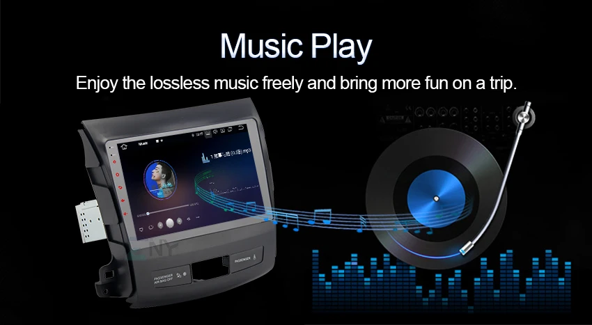 " ips 2.5D Топ дисплей Android 9 Carplay для Mitsubishi Outlander 2007 2008 2009 2010 2011 радио gps навигация WiFi DSP аудио