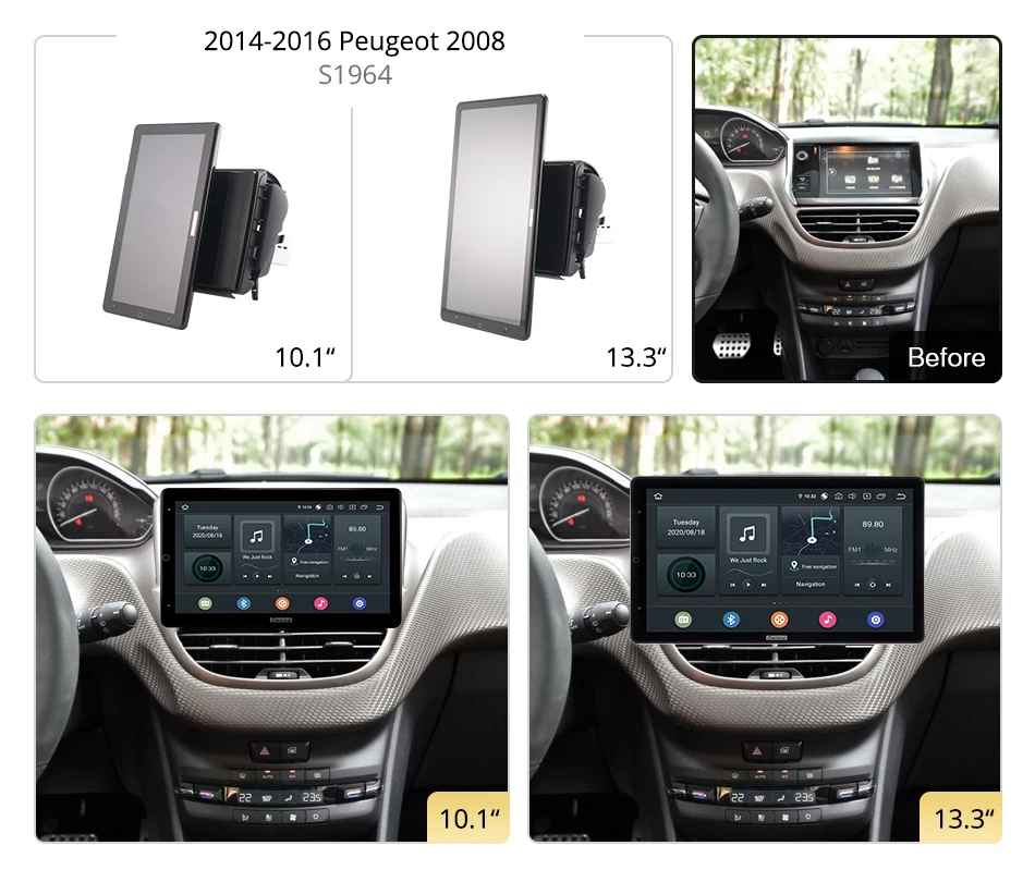 Android 10 0 Ownice автомобильный радиоприемник 2din для 2014 - 2016 Peugeot 2008 автомобильная