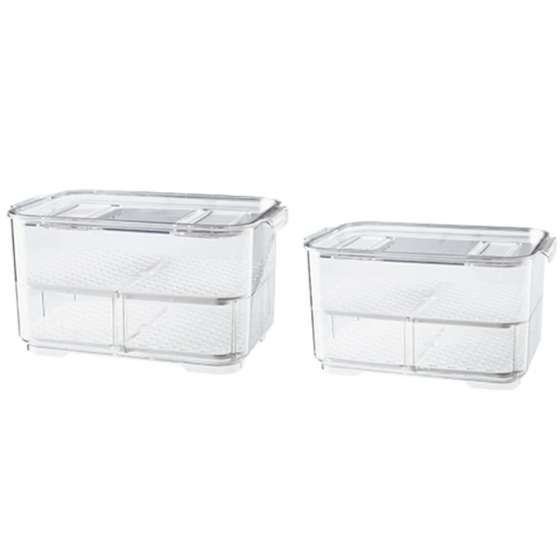 

Refrigerator Organizer Bins Vegetable Organizer Stackable Fridge Clear Organizer Cabinet Organizer for Kitchen