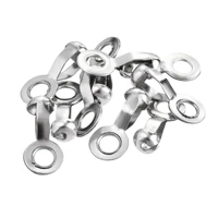 uxcell ball chain connector 3mm 3 2mm hole pull loop link stainless steel 10 pcs