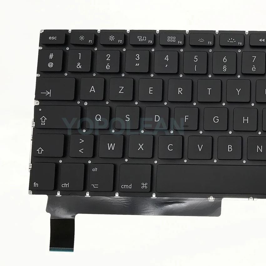 Новая Французская клавиатура A1286 с подсветкой 5 шт. для Macbook Pro Unibody 15 дюймов a1286 2009