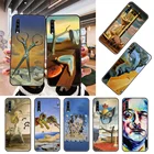 Чехол для телефона Samsung Galaxy A 50 51 71 70 80 7 5 10 40 20 30 41 21 S E, черный Модный чехол с рисунком Сальвадора Дали