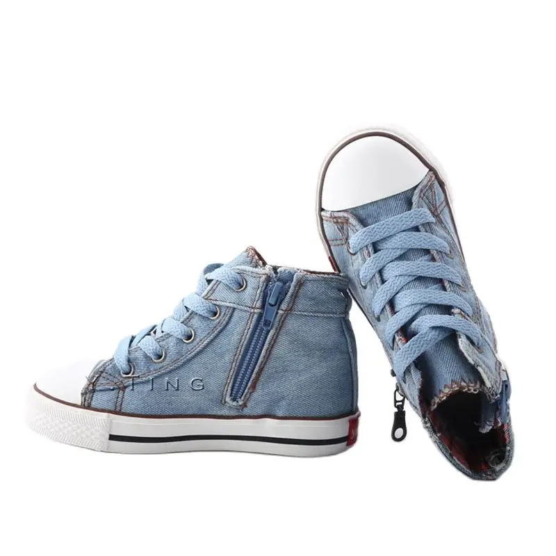 2021 модная детская обувь детские холщовые кроссовки джинсовые на плоской подошве
