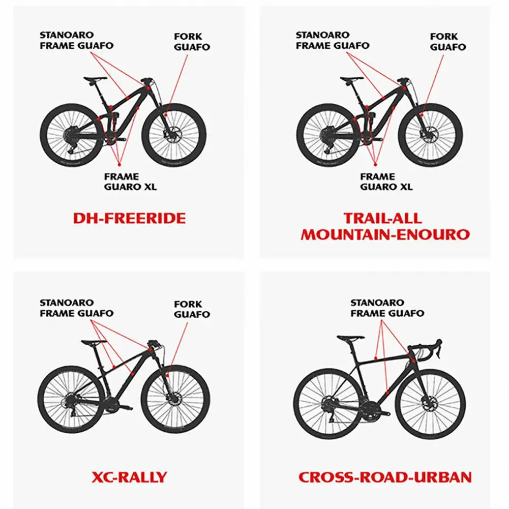

10Pcs/Set 3D MTB Bike Scratch-Resistant Protect Removable Beauty/Gorilla Sticker Bicycle Stickers