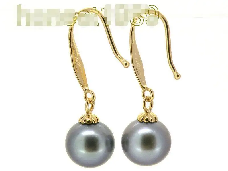 Бесплатная доставка&gt настоящий AAA + 9 мм Идеальный Круглый Серый Южно морской