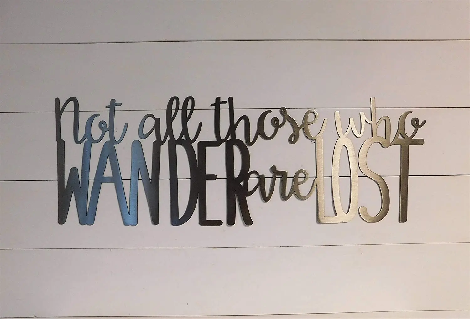 

Diuangfoong Not All Those who Wander are Lost, Metal Sign, Wanderlust Wall Art, Metal Word Sign, Travel Sign