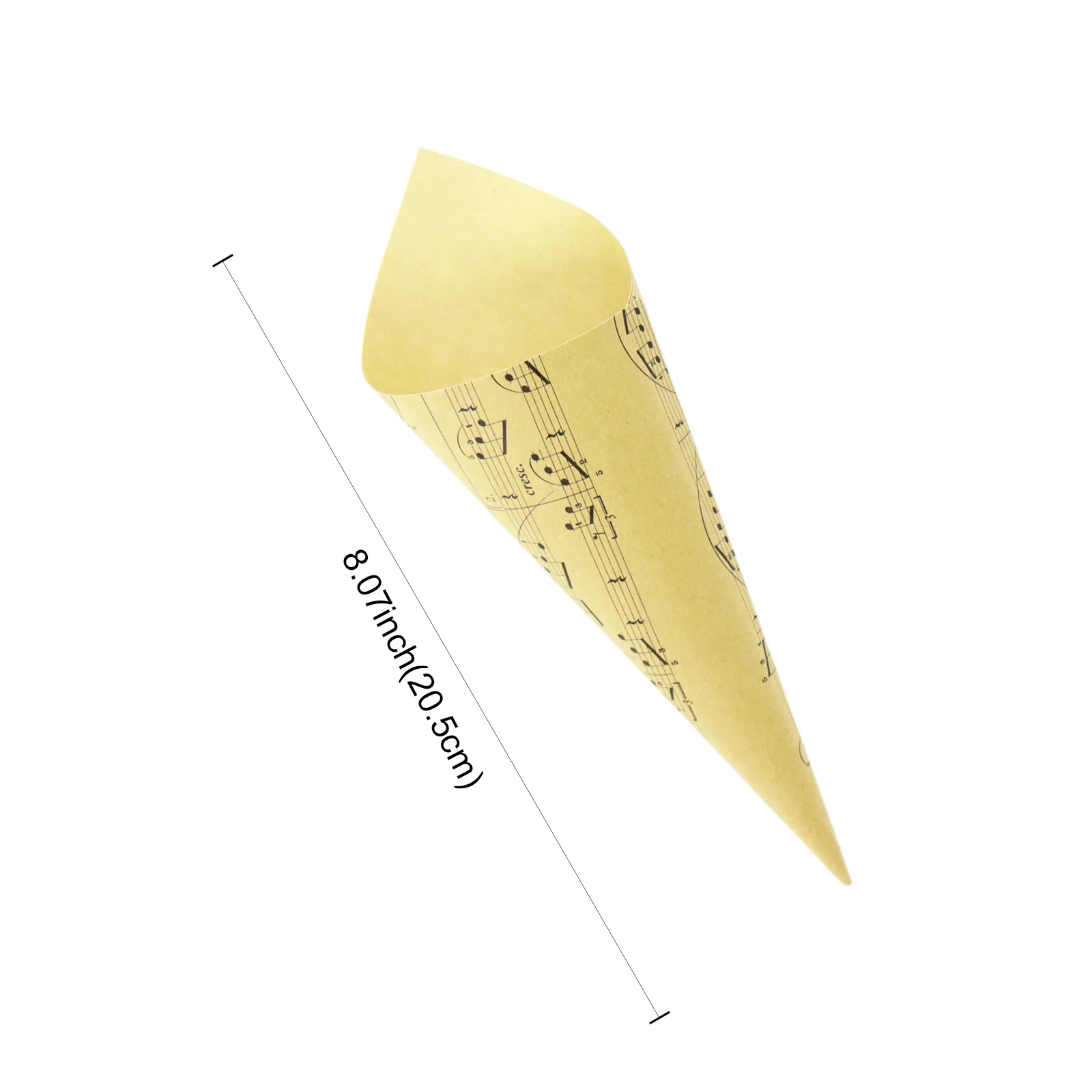 50 шт./лот под заказ свадебные конусы с конфетти ретро букет из крафт бумаги для