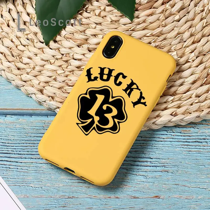 

Lucky Number 13 Phone Case Candy Color for iPhone 11 12 mini pro XS MAX 8 7 6 6S Plus X SE 2020 XR