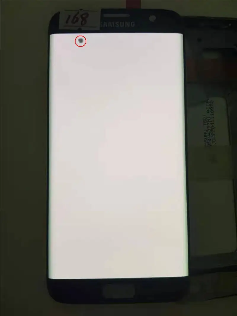 NO.168 Black 100%ORIGINAL 5.5'' AMOLED LCD for SAMSUNG Galaxy s7 edge G935 G935F Touch Screen Digitizer Display With Black Dots - Цвет: NO.168 Black