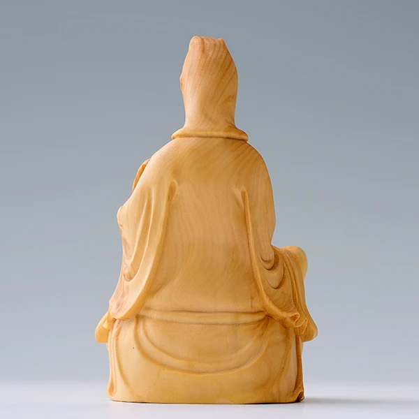 10 см SongZi Guanyin деревянная статуя ремесла Будды Boxwood домашнее украшение статуэтки