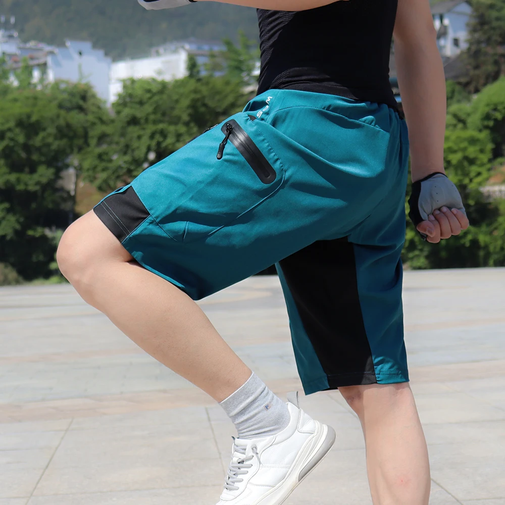 Черные мотоциклетные шорты WOSAWE с гелевыми вставками без снятия велосипедное