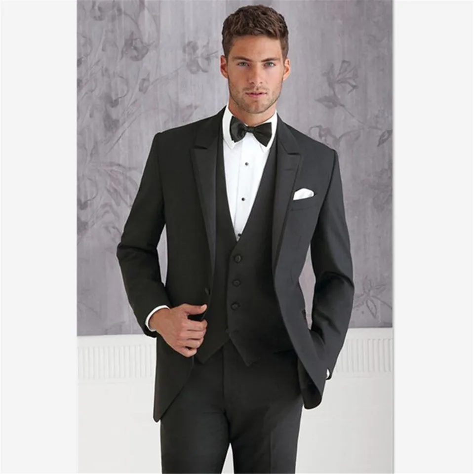 

New Classic Men’s Suit Smolking Noivo Terno Slim Fit Easculino Evening Suits For Men High Quality Dinner Party Prom Groom Tuxedo