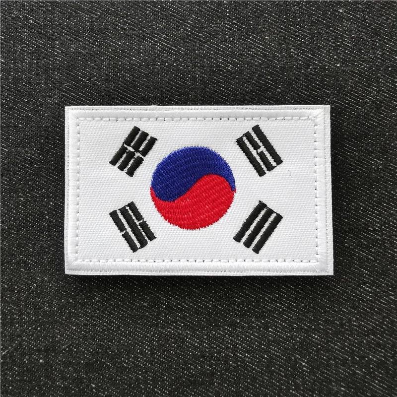 

Flag Badge Iron on Patches Embrodried Army Military Hook Patch Spain Korea Russia Flags Cloth Sticker Shoulder Emblem Applieque