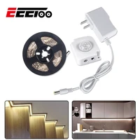 eeetoo led lights for kitchen wireless pir sensor motion led under cabinet light strip stair wardrobe closet bedside night light