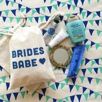 brides babe bag personalised bridal shower gift bags bachelorette favor bags muslin hangovers kit hen weekend emergency kit bags
