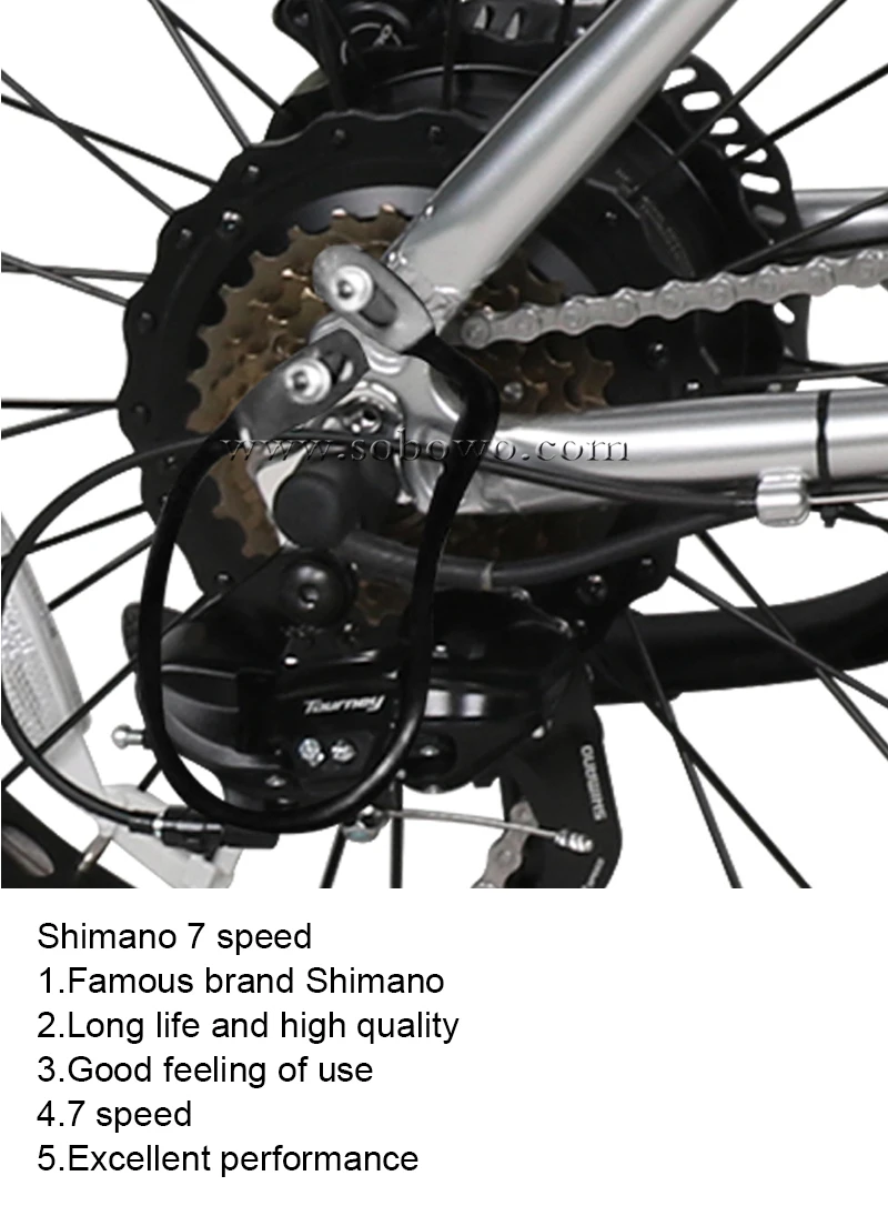 Sobowo SF1 20*4,0 дюймов fat tire алюминиевый сплав складной электрический велосипед