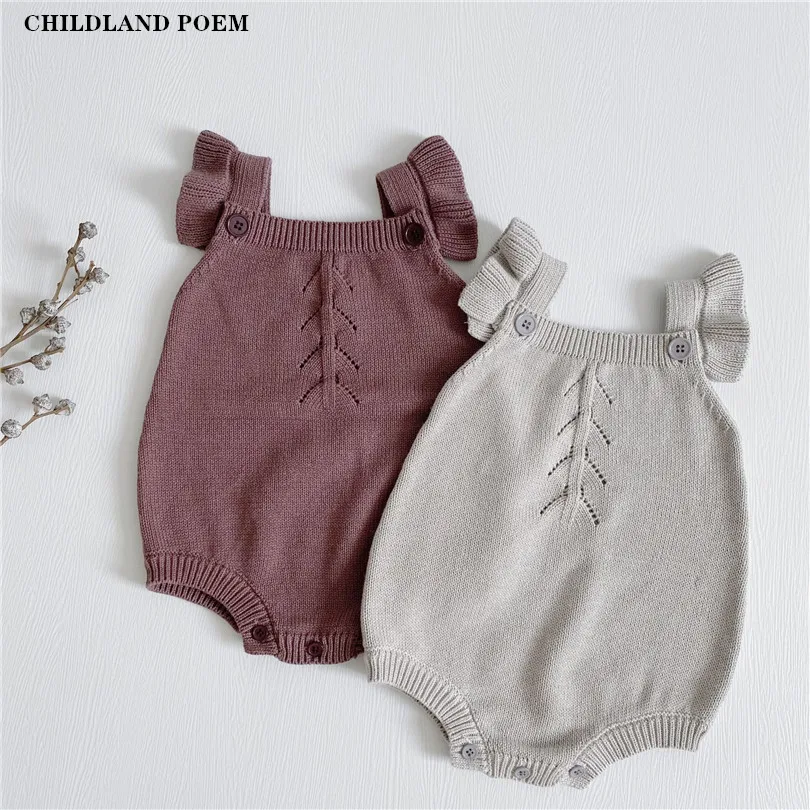 

Knitted Baby Clothes Newborn Baby Romper Jumpsuit Autumn Winter Boys Girls Romper Clothes Toddler Romper Playsuit Girls Overalls