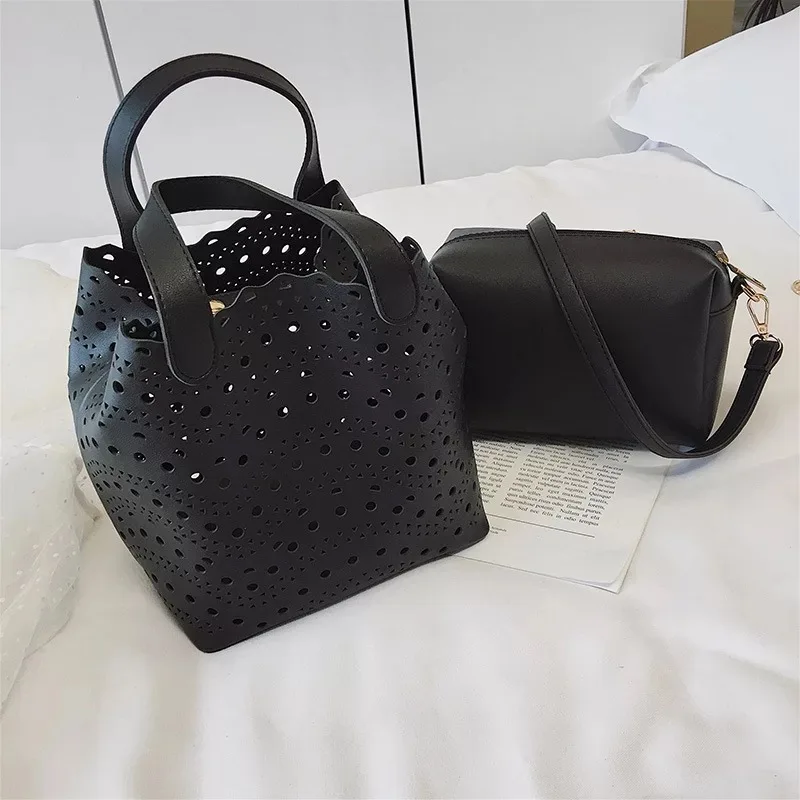 Модная женская Повседневная Сумка-тоут в горошек Дамский композитный саквояж