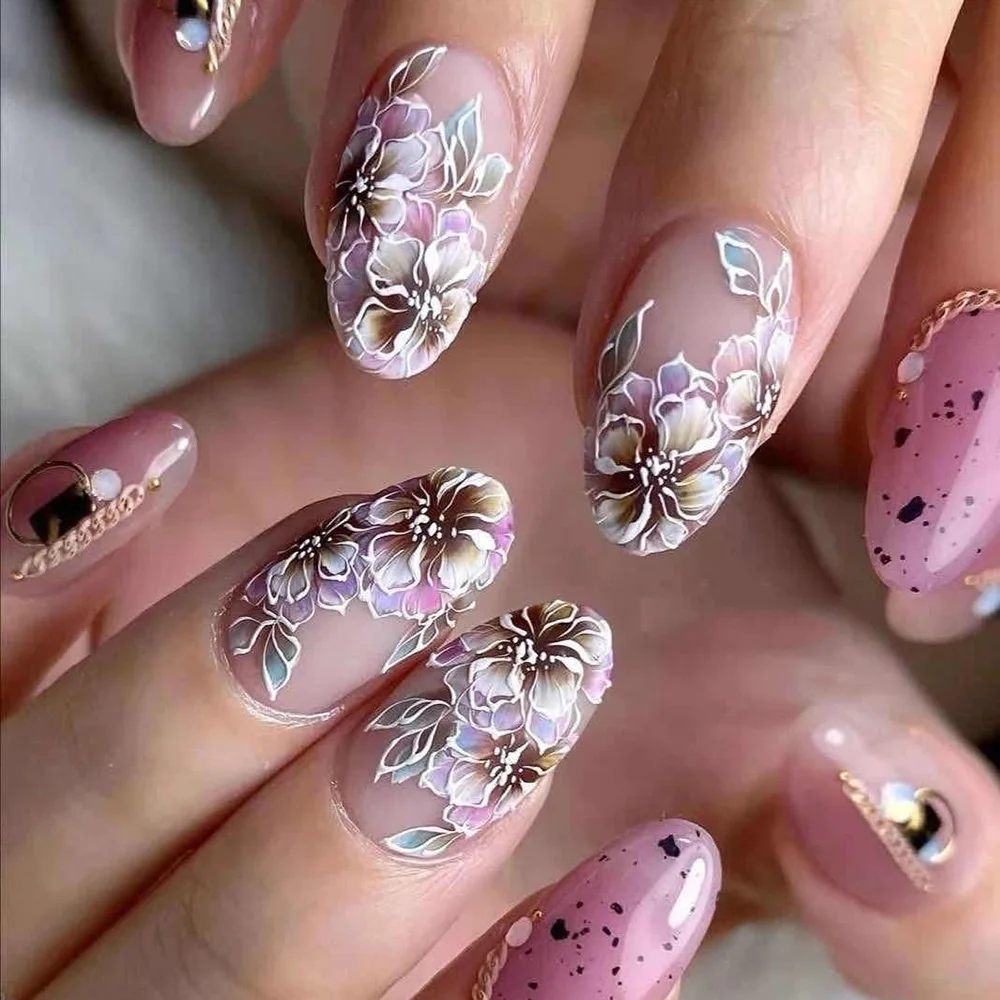 2020 Новинка стикеры 3D на ногти Nail Art богемные наклейки для ногтей с изображением