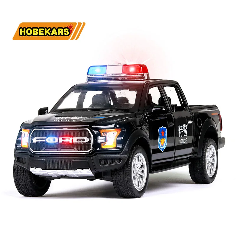Модель литая и Игрушечная машина полицейский автомобиль FORD F150 модель грузовика