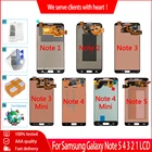 ЖК-дисплей AAA + для Samsung Galaxy Note 5 4 3 2 1, сенсорный экран с дигитайзером и защитой от ожога, в сборе для Note 3 4 Neo AMOLED LCD
