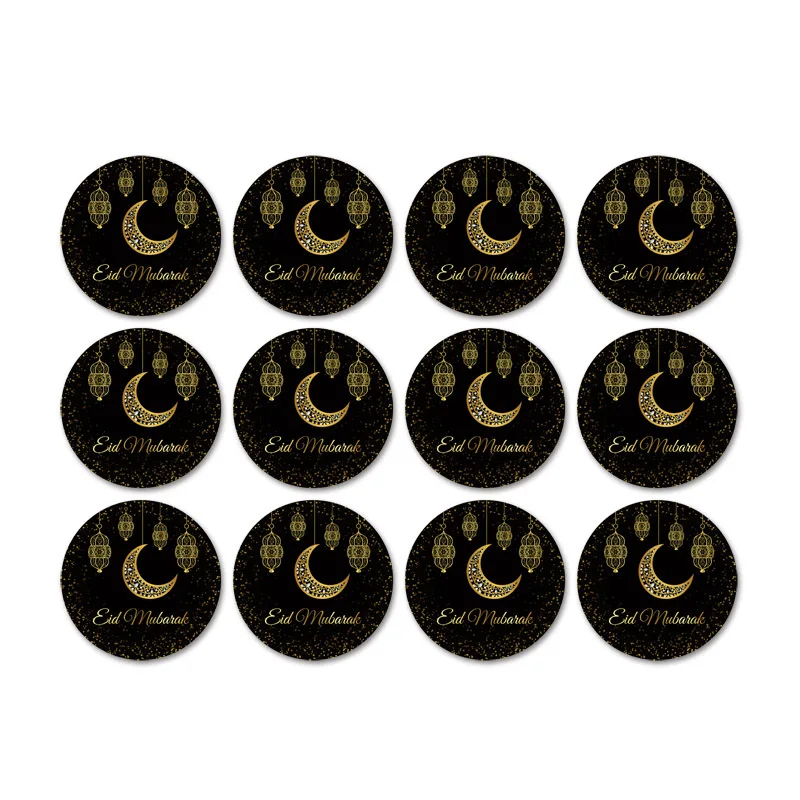 

120pcs Ramadan Eid Mubarak Stickers Box Gift Decor Mubarak Kareem Party Eid Al-fitr Islam Muslim Festival Lable Seal Sticker