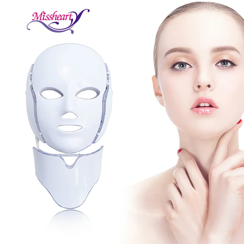 MissHeart 7 видов цветов светодиодный маска для лица против старения Красота машина