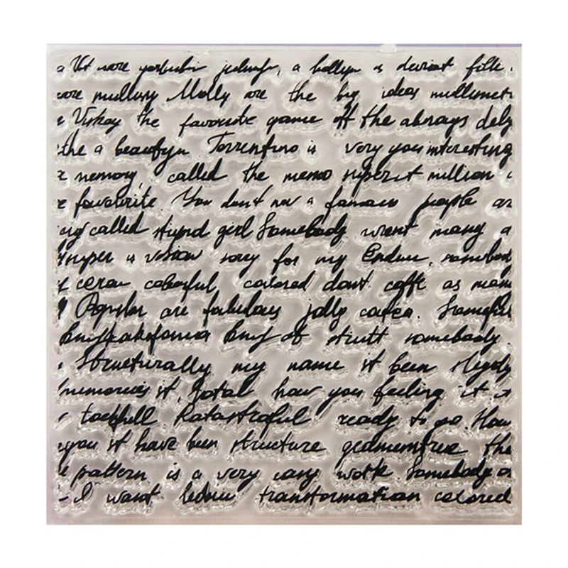 YINISE слова сургучная печать силиконовые прозрачные наклейки для Скрапбукинг DIY