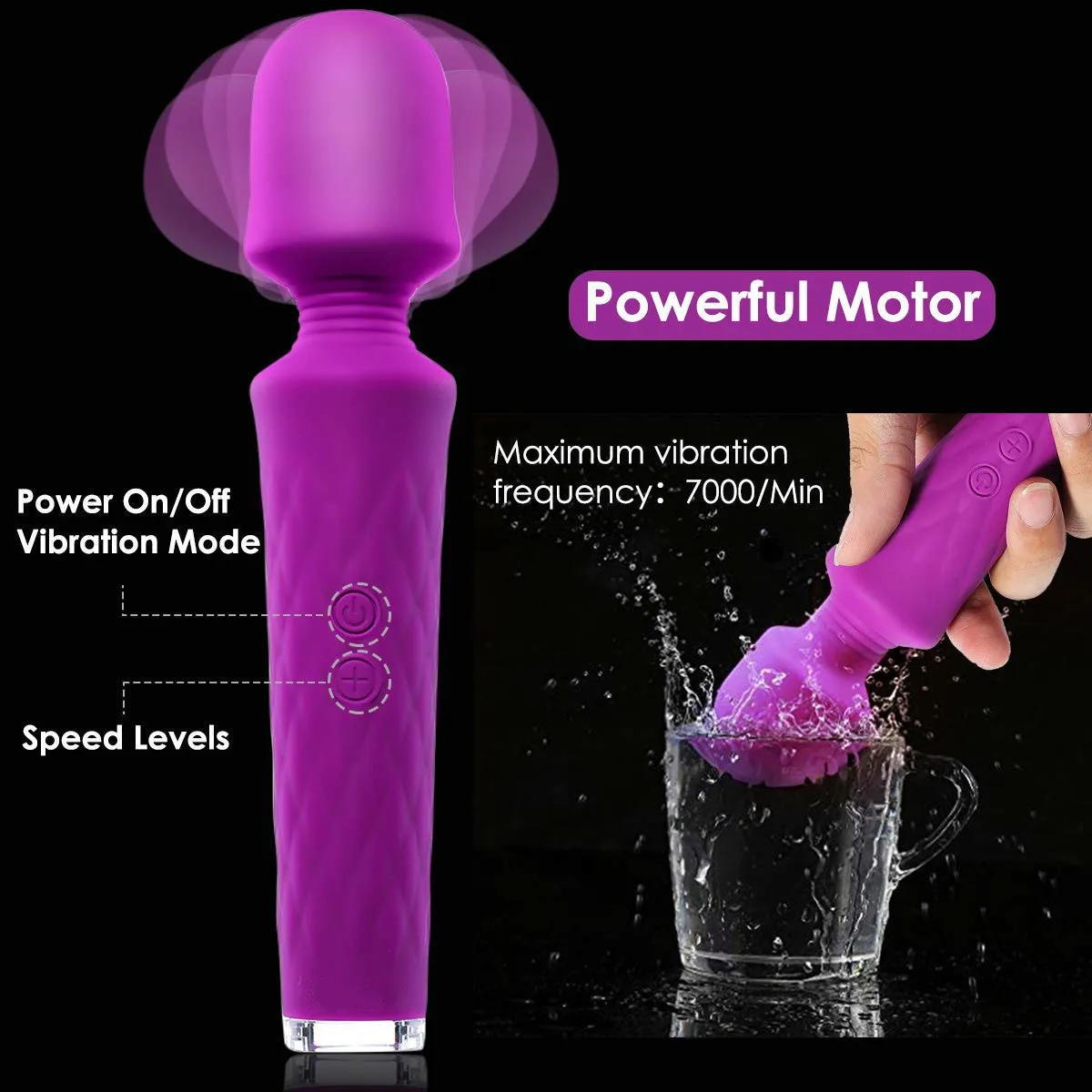 28 Magic Режимы вибрации светодиодный дисплей USB Перезаряжаемые Тихий шепот