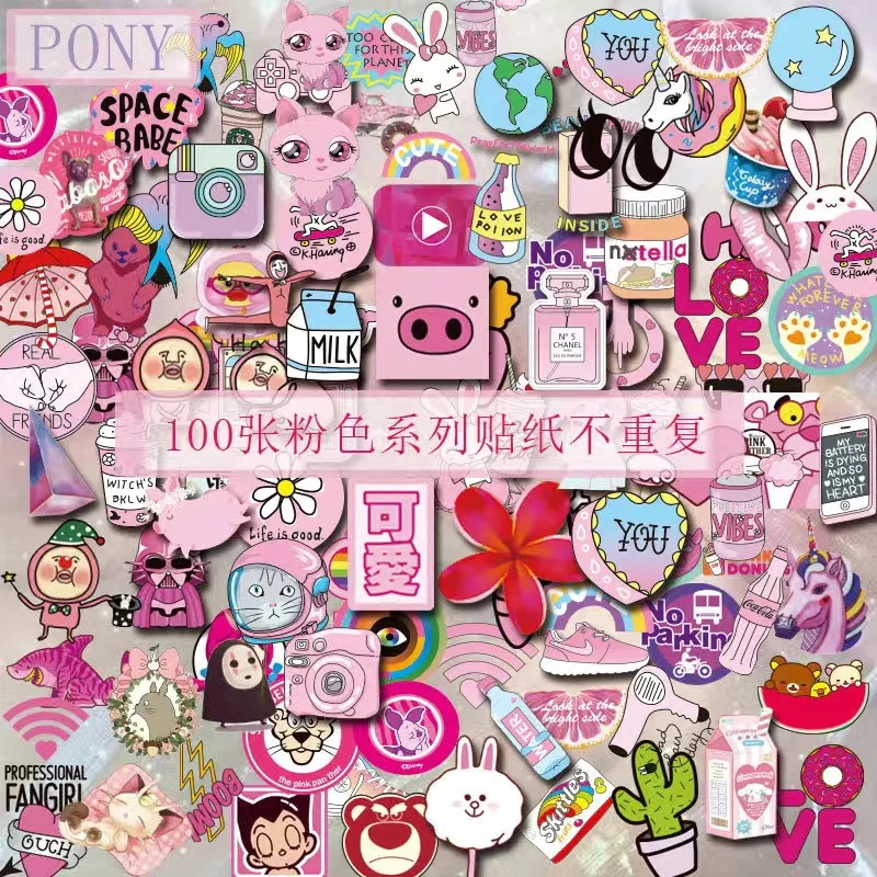 100 шт. скины для ноутбука клейкие виниловые смешанные наклейки граффити Macbook Ipad