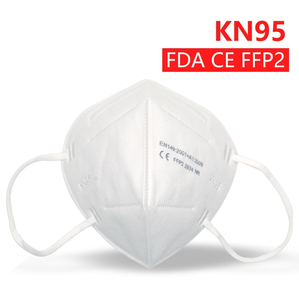 

Respirator KN95 Mascarillas Dustproof Anti-fog And Breathable FFP2 Face Masks Filtration Mouth Masks 5-Layer Mouth Cover mask