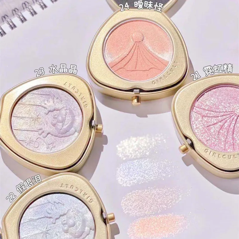 

Shimmer Diamond Makeup Highlighter Palette Texture Contour Powder Brighten Illuminator Highlight Face Bronzer Blush Cosmetic