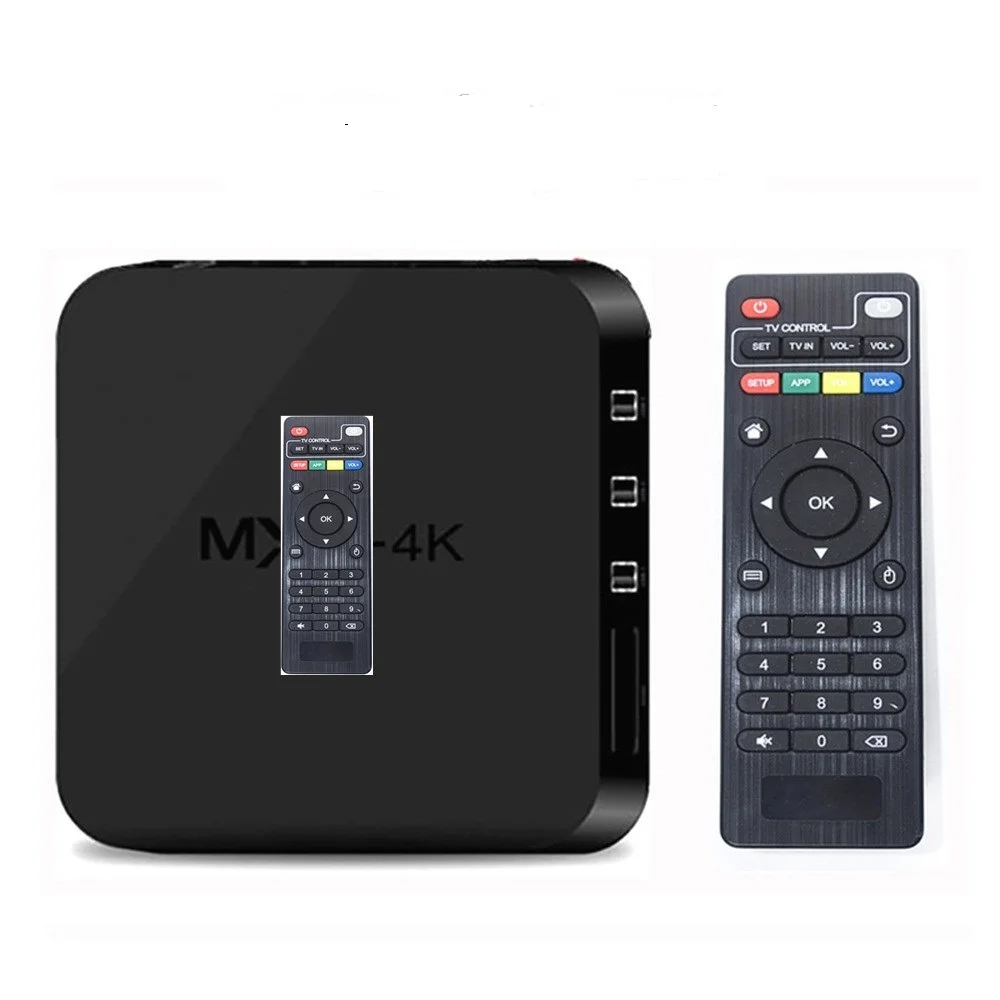 10 шт./лот MX 4K Android 7 0 1 медиаплеер Tv Box Smart Top Mx 4k Wifi H3 RK3229 2 Гб 16 Гб|ТВ-приставки и